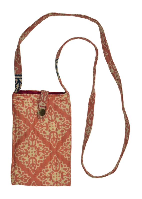 Sanu Babu Kabelka na mobilní telefon 19x13cm s kapsičkou na zip, popruh přes rameno 52cm