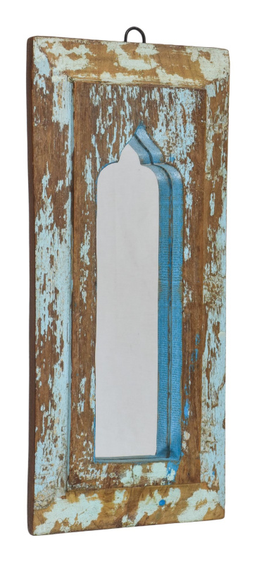 Sanu Babu Zrcadlo v rámu z teakového dřeva, 19x3x41cm