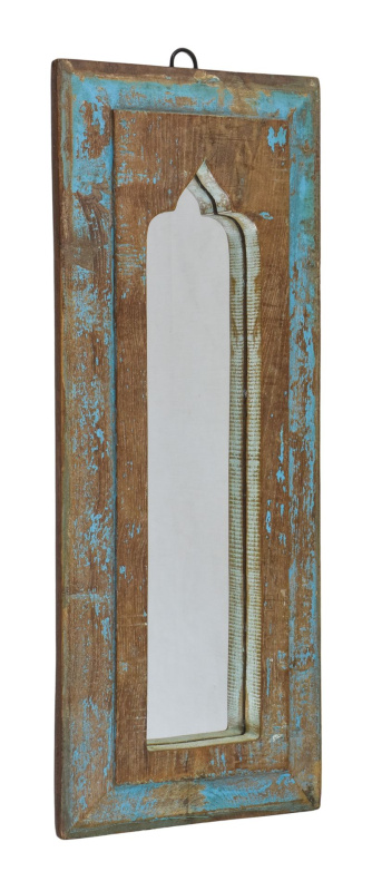 Sanu Babu Zrcadlo v rámu z teakového dřeva, 19x3x49cm