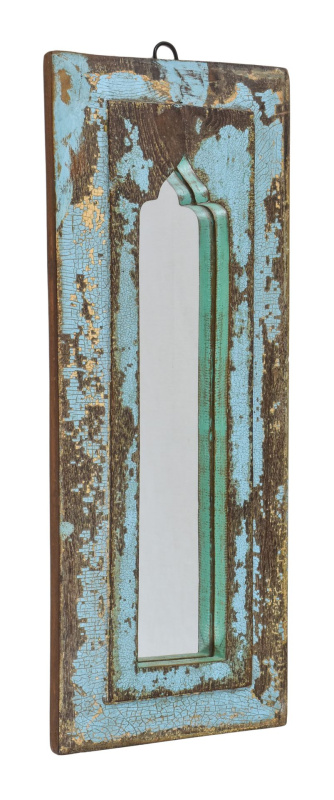 Sanu Babu Zrcadlo v rámu z teakového dřeva, 20x3x49cm