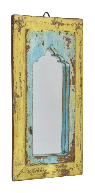 Sanu Babu Zrcadlo v rámu z teakového dřeva, 22x3x44cm
