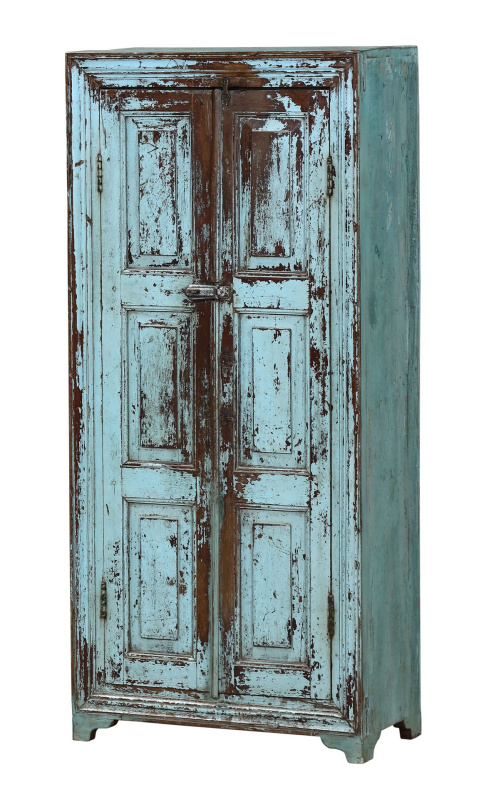 Sanu Babu Skříň z teakového dřeva staré dveře, 60x30x133cm