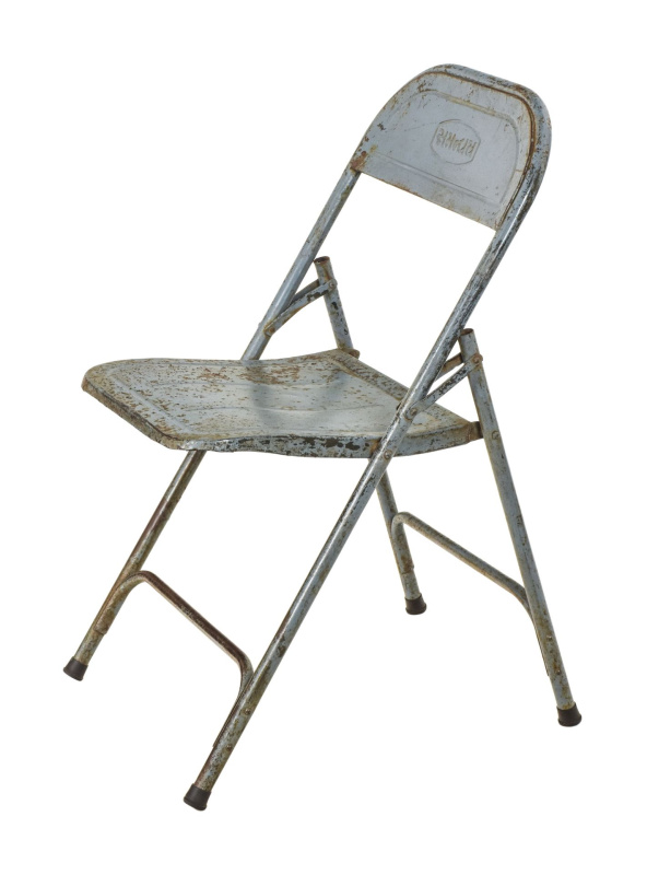 Sanu Babu Kovová skládací židle, antik patina, 40x50x77cm (BA)