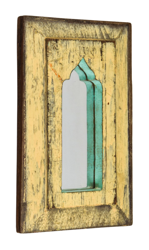 Sanu Babu Zrcadlo v rámu z teakového dřeva, 18x4x30cm
