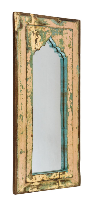 Sanu Babu Zrcadlo v rámu z teakového dřeva, 26x3x58cm