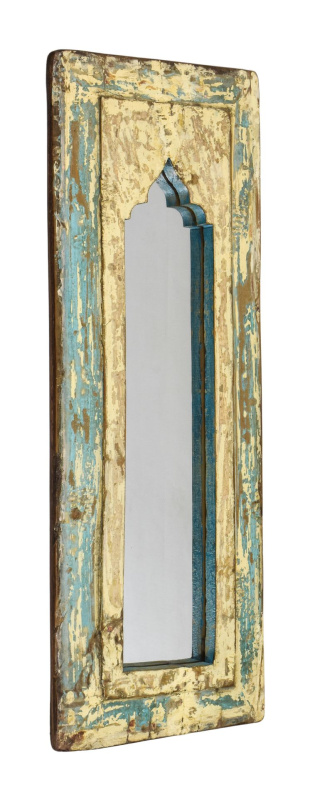 Sanu Babu Zrcadlo v rámu z teakového dřeva, 23x3x62cm