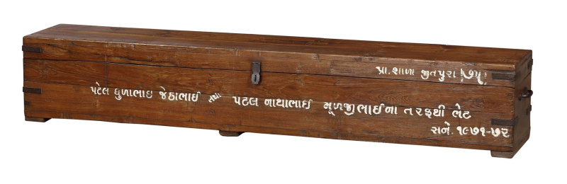 Sanu Babu Truhla z teakového dřeva, 185x31x33cm