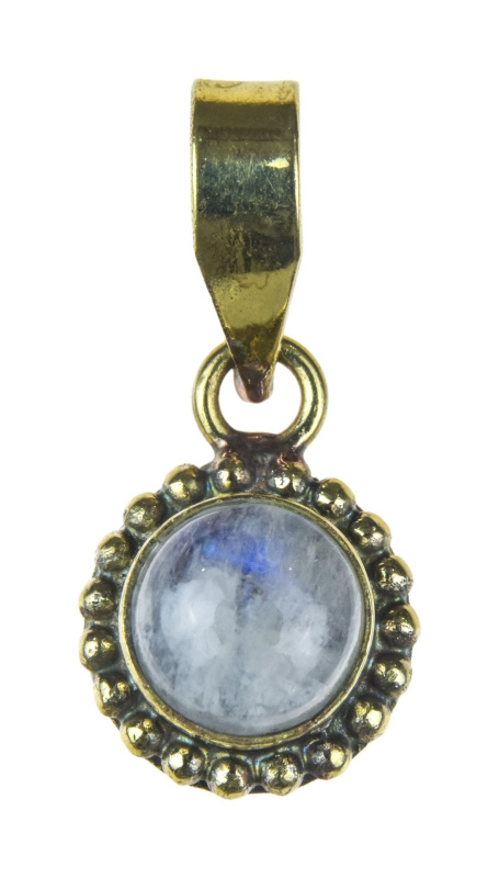 Sanu Babu Přívěsek s polodrahokamem, měsíční kámen, 23x12mm