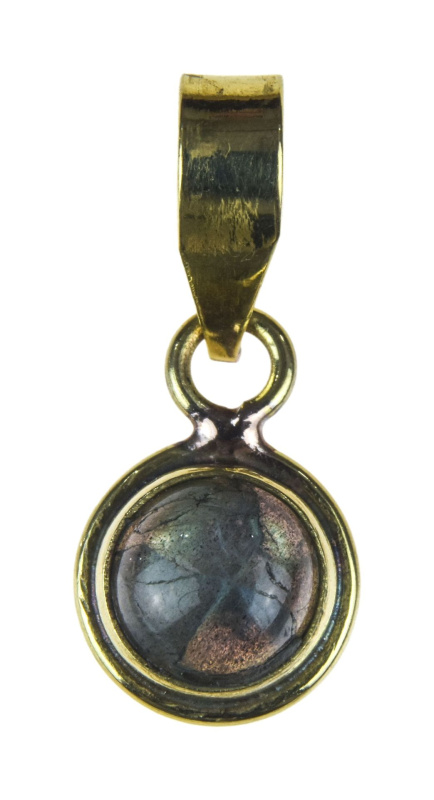 Sanu Babu Přívěsek s polodrahokamem, labradorit, 23x10mm (02)