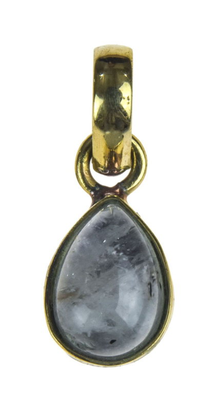 Sanu Babu Přívěsek s polodrahokamem, měsíční kámen, 23x8mm