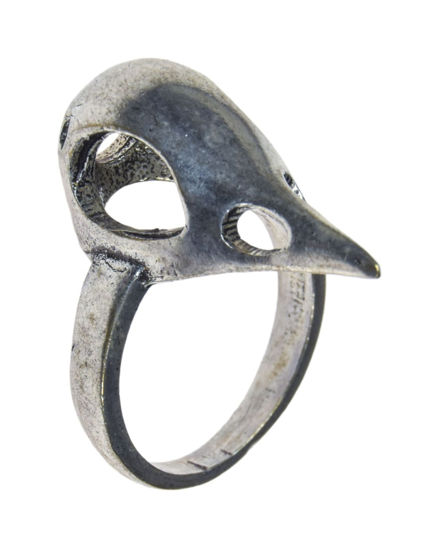 Sanu Babu Prsten, ptačí lebka, 29mm, postříbřený 60