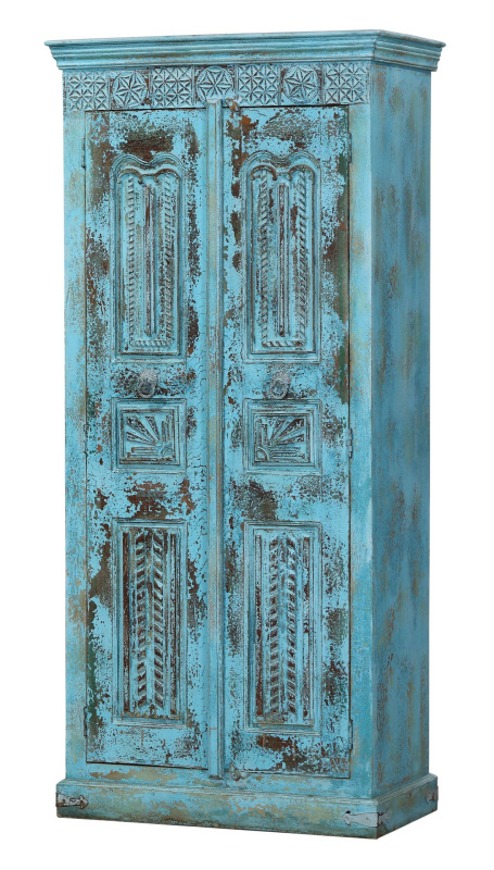 Sanu Babu Skříň z mangového dřeva, staré teakové dveře, 98x50x210cm