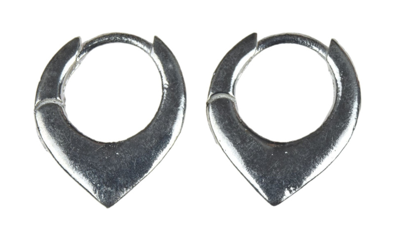 Sanu Babu Náušnice, postříbřeno (10µm) délka 19mm (02)