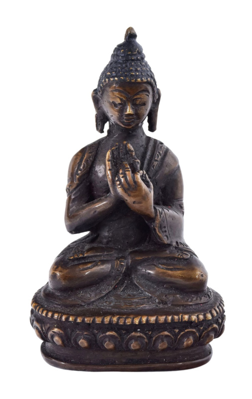 Sanu Babu Buddha Vairočana, kovová soška, 8cm