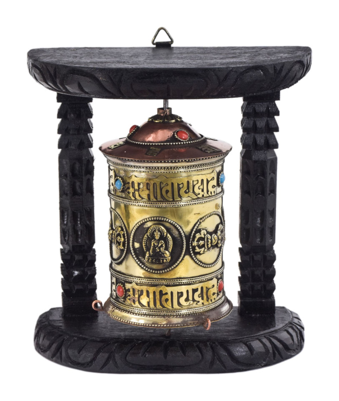 Sanu Babu Modlitební mlýnek na stěnu, 18x10x20cm (5H)