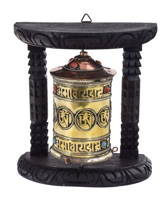 Sanu Babu Modlitební mlýnek na stěnu, 18x10x20cm (5K)