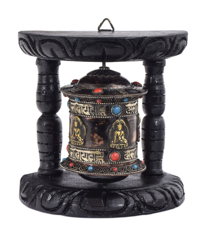 Sanu Babu Modlitební mlýnek na stěnu, 14x10x14cm (5L)