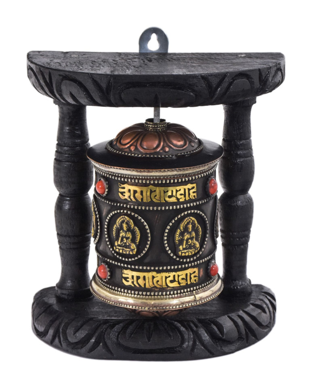 Sanu Babu Modlitební mlýnek na stěnu, 14x10x15cm (5N)