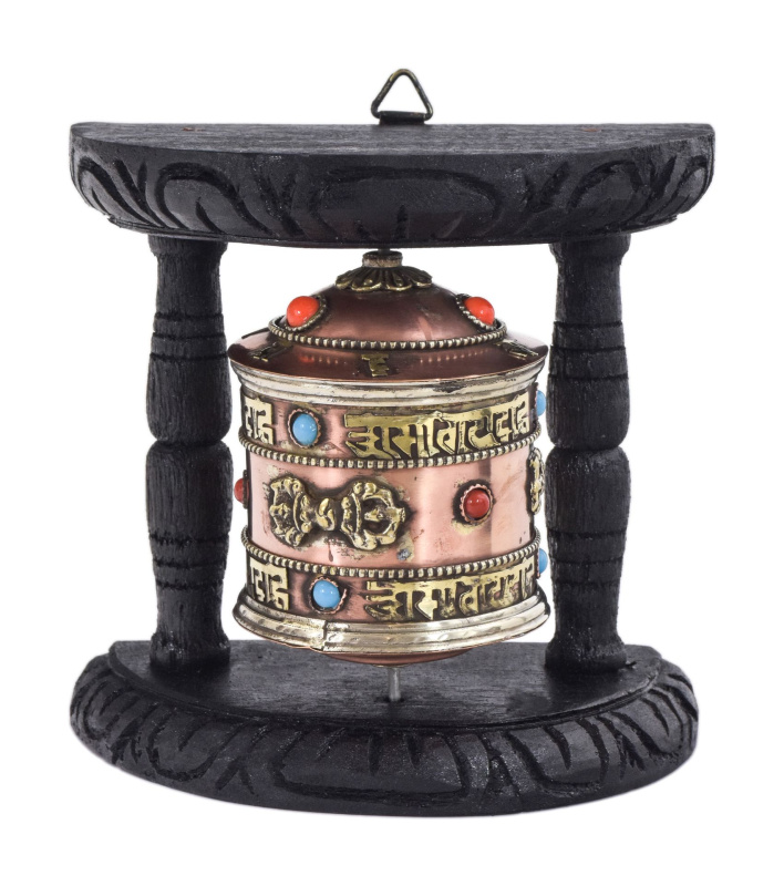 Sanu Babu Modlitební mlýnek na stěnu, 14x10x15cm (5Q)