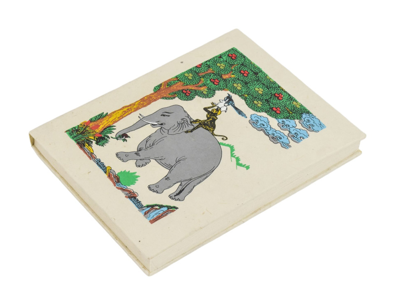 Sanu Babu Notes "Spiritual Friends", ruční rýžový papír 13x17x2cm, 45 listů