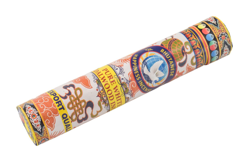 Sanu Babu Bhútánské vonné tyčinky "Peace - Pure White Sandalwood", 20x4cm