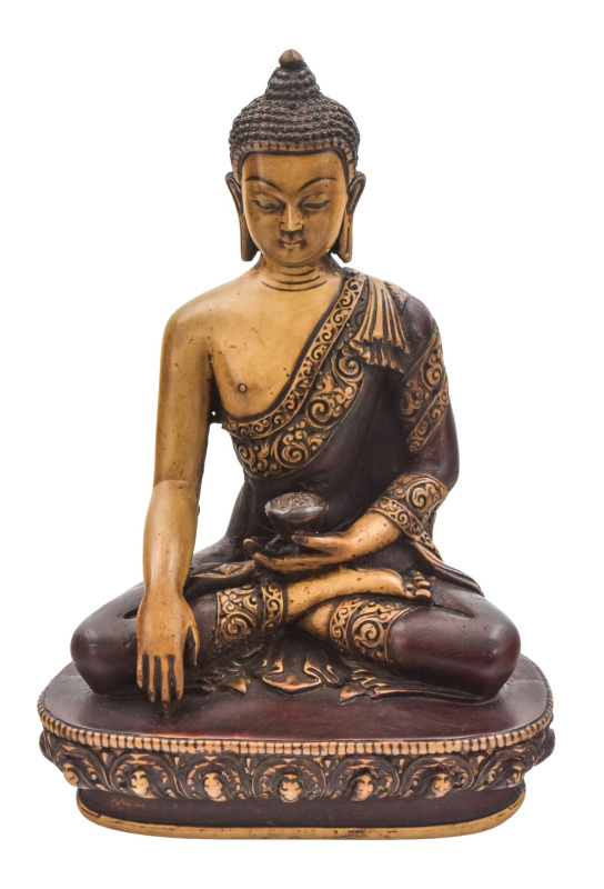 Sanu Babu Buddha Šákjamuni, ručně malovaná soška, 22cm