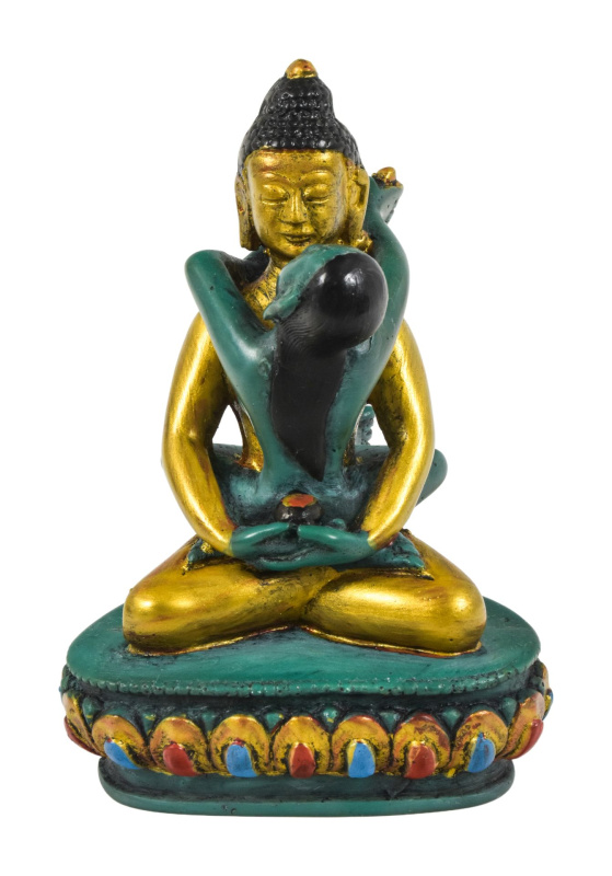 Sanu Babu Buddha Shakti, soška, ručně malovaná, 12cm