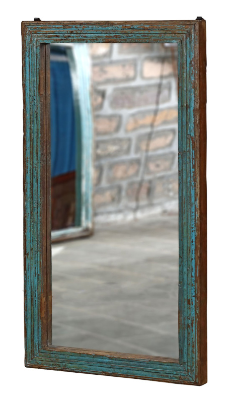Sanu Babu Zrcadlo v rámu z teakového dřeva, 79x7x140cm (0C)