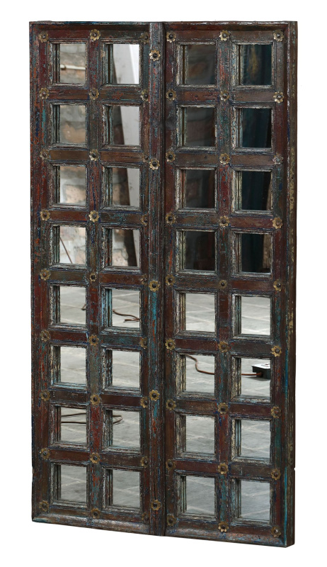 Sanu Babu Zrcadlo v rámu ze staré okenice, 92x8x166cm