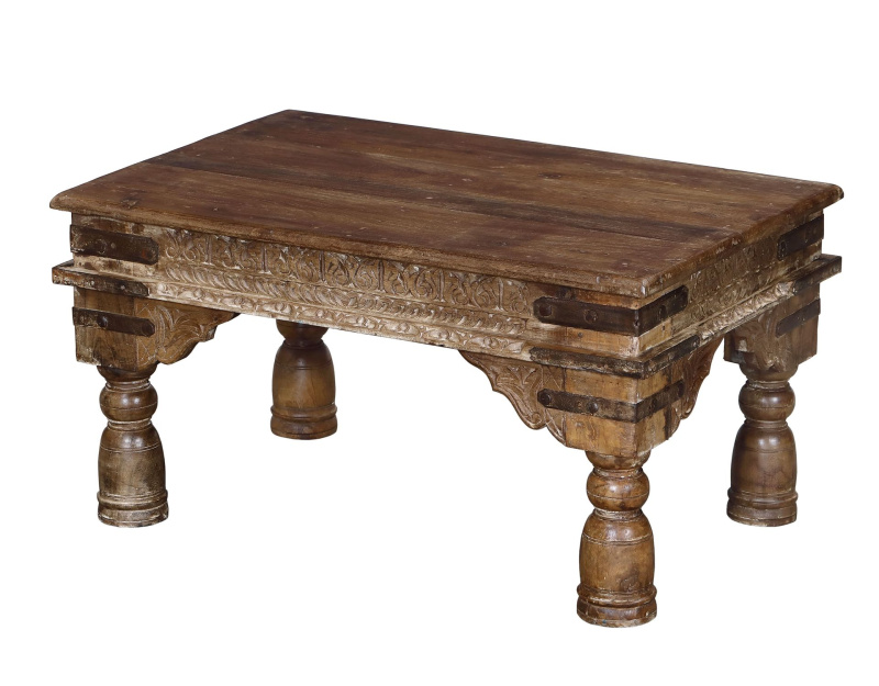 Sanu Babu Konferenční stolek z teakového dřeva, 91x60x48cm