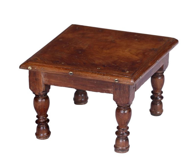 Sanu Babu Stolek z teakového dřeva, 30x30x20cm