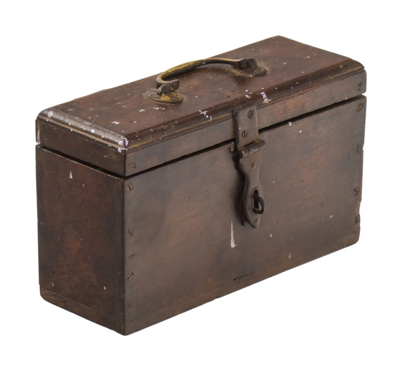 Sanu Babu Starožitná truhlička z teakového dřeva, 26x10x16cm