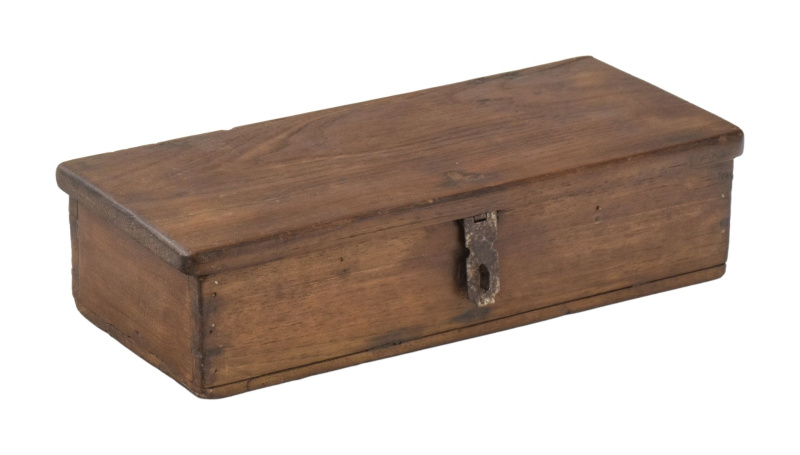 Sanu Babu Starožitná truhlička z teakového dřeva, 34x15x9cm