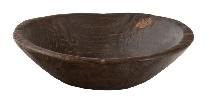 Sanu Babu Dřevěná mísa ručně vydlabaná z mangového dřeva, 37x37x10cm