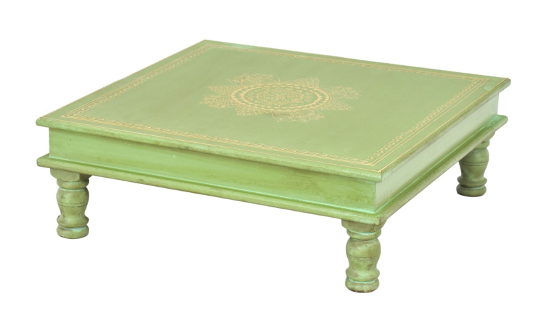 Sanu Babu Čajový stolek, ručně malovaný, 45x45x15cm (9X)