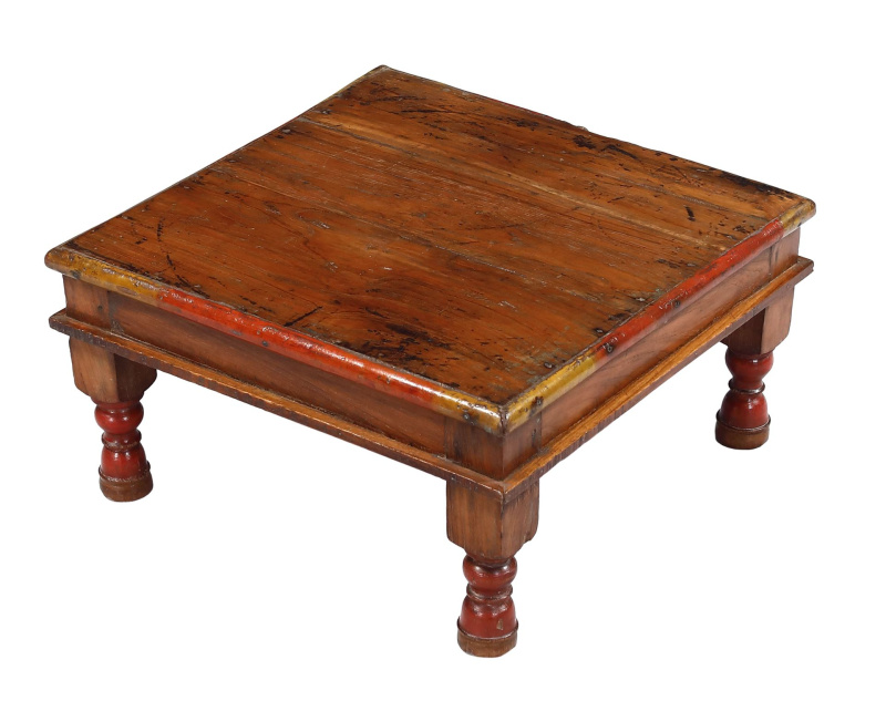 Sanu Babu Starý čajový stolek z teakového dřeva, 45x45x23cm