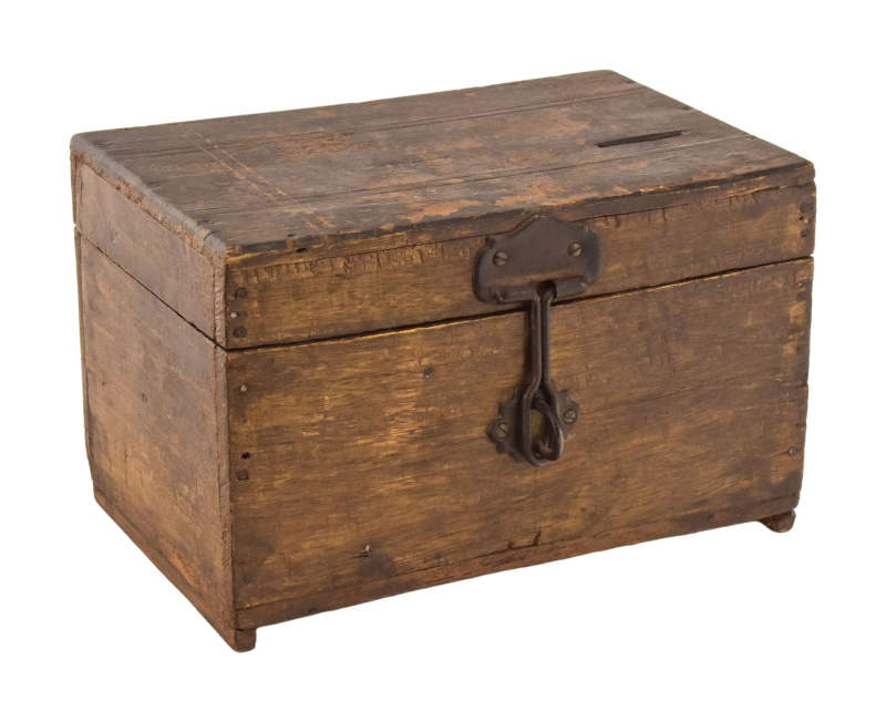 Sanu Babu Starožitná truhlička z teakového dřeva, 25x17x16cm