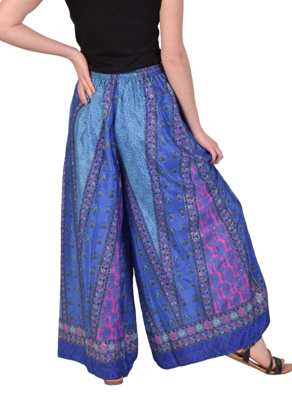 Sanu Babu Pohodlné volné kalhoty, barevný potisk, guma v pase (2B) FREE