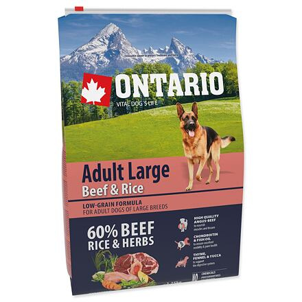 ONTARIO Adult Large Beef & Rice 2,25 kg