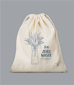 Plátěný sáček Zero Waste - modrý