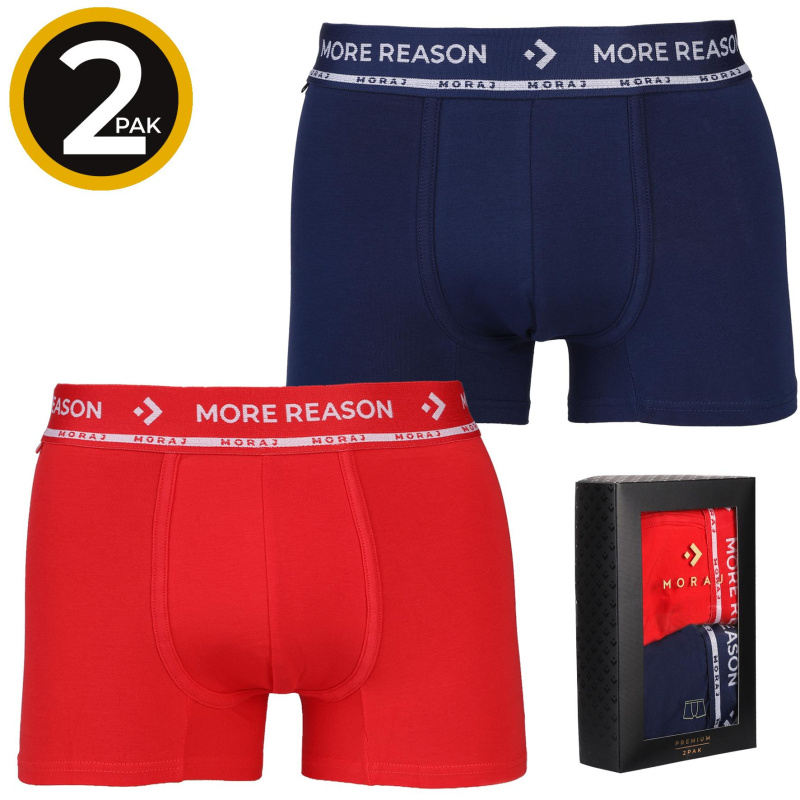 Boxerky Moraj PREMIUM MBX1500-004/2 Barva: Červená, Velikost: 2XL
