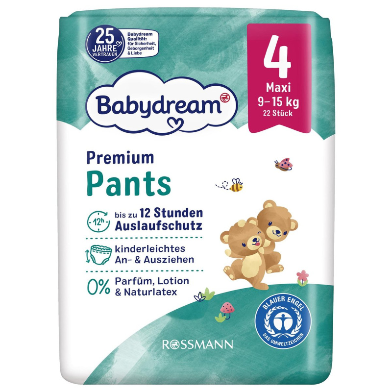 Babydream Plenkové kalhotky maxi, vel. 4 (9–15 kg)