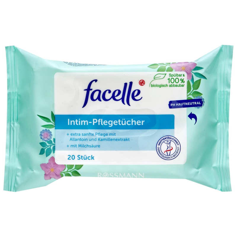 Facelle Vlhčené ubrousky pro intimní hygienu