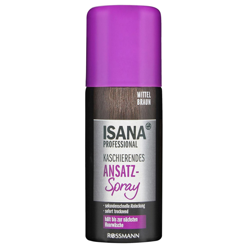 ISANA Sprej na odrosty středně hnědý