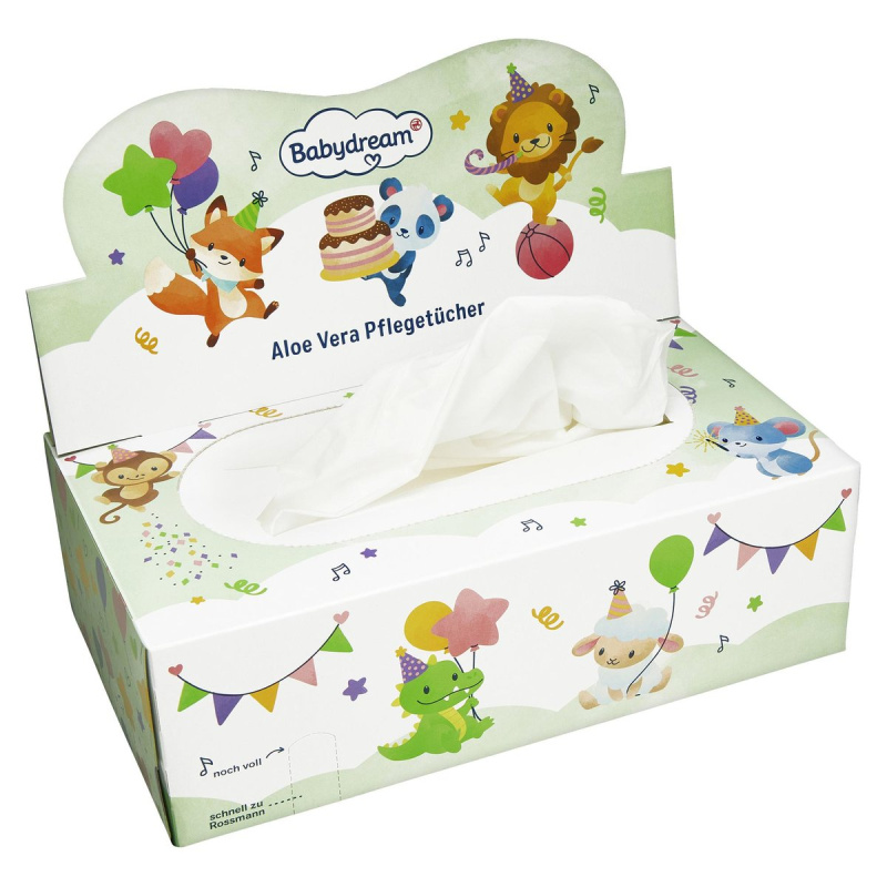 Babydream Papírové ubrousky s aloe vera