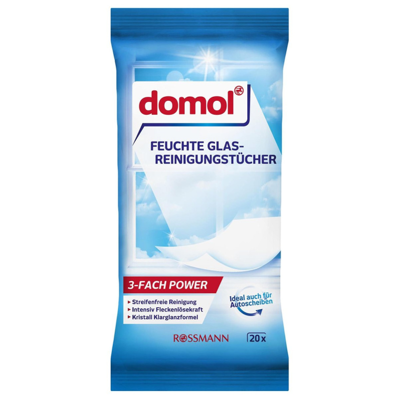 Domol Vlhčené ubrousky na okna