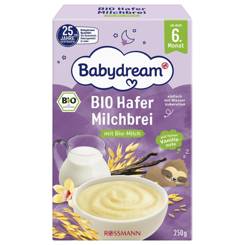 Babydream BIO Ovesná mléčná kaše