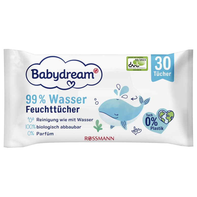 Babydream Vlhčené ubrousky s 99 % vody