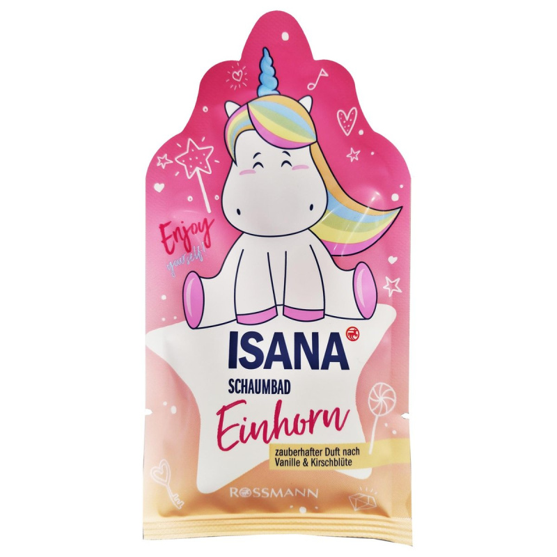 ISANA Pěna do koupele 3D jednorožec
