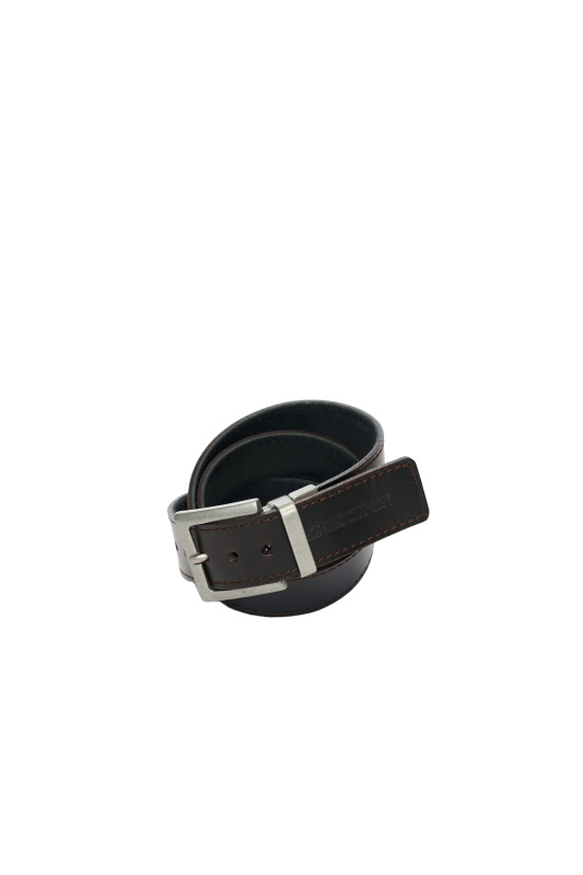 Pánský pásek  EXE JEANS  černo-hnědý - 100